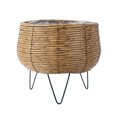 thumbnail image 3 of Hometrends 11 INCH WOVEN FOOTED PLANTER, 3 of 8