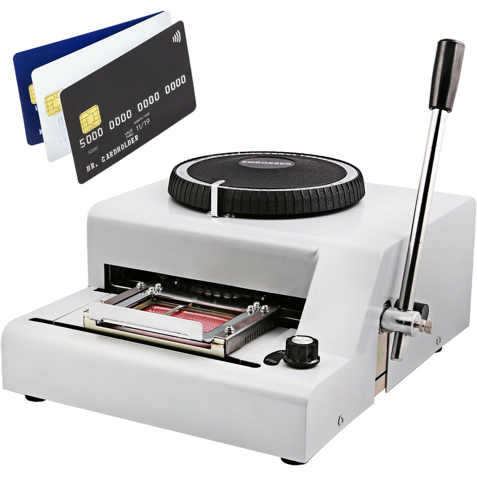 72 Letter Manual Embosser Machine PVC Gift Credit Card ID VIP Embossing Magnetic 