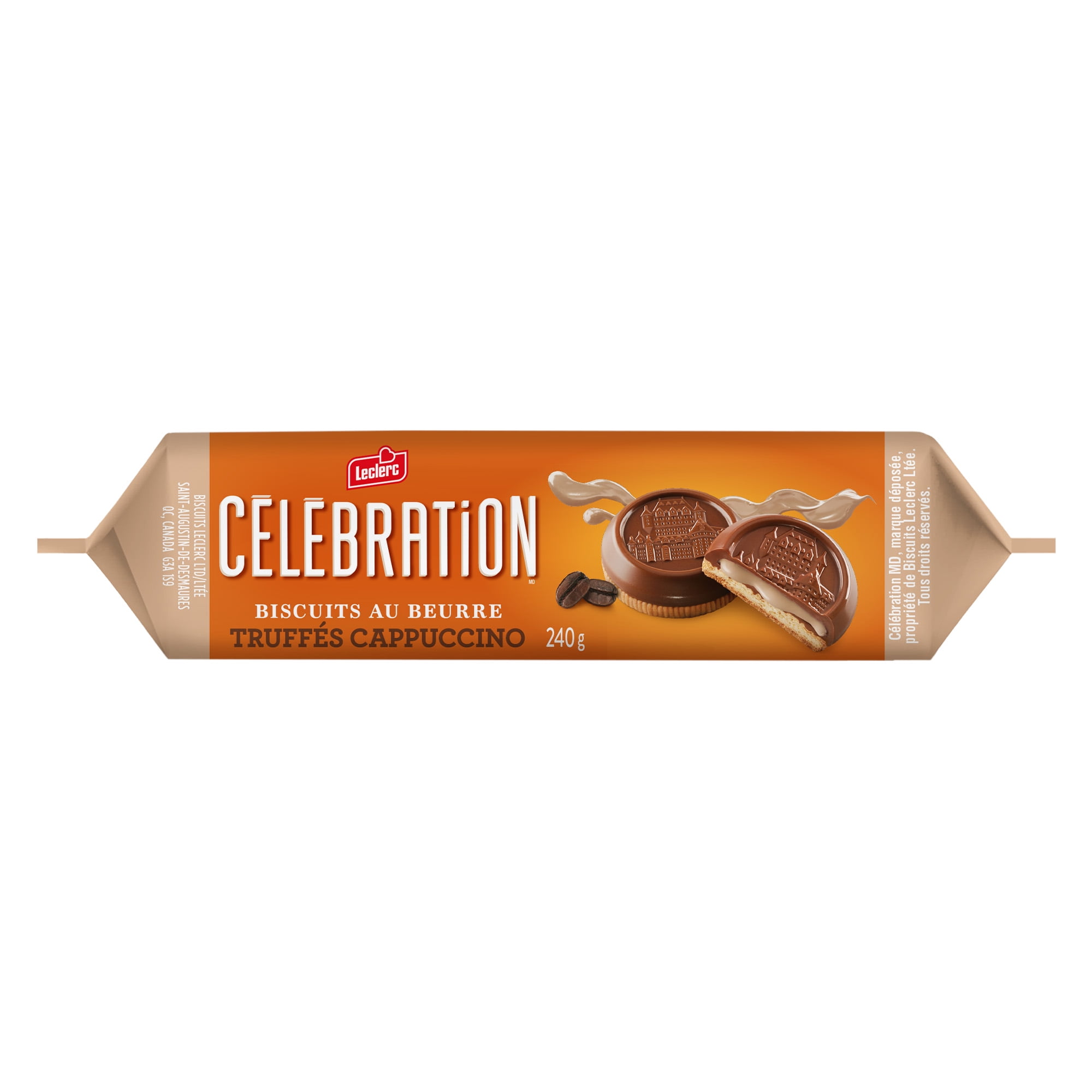 CELEBRATION CAPPUCCINO MILK CHOCOLATE COATED, 240G EACH BOX