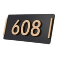 thumbnail image 3 of Dualoai Address Plaque Rectangle Sturdy House Address Plate for House Street Outdoor Style B, 3 of 9