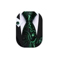 thumbnail image 1 of Set de Corbata Barry.Wang Verde y Negro con Estampado Floral 150 cm, 1 of 5