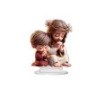 thumbnail image 2 of Matoen Cartoons Cute Child Supplicate 2D Acrylic Desktop Decoration Assembly Props Display, 2 of 9