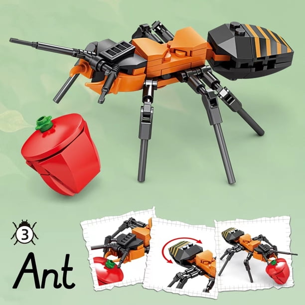 Realistic Insects Building Block Toys, Preschool Props And Teaching Aids, Puzzle Early Education Toys, Christmas Holiday Birthday Gifts, Carnival Prizes, Perfect Assembly Building Toys For Kids Age 6
