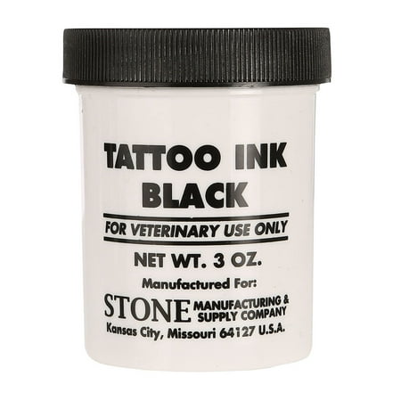 Black Tattoo Ink, 3 oz jar
