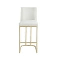 thumbnail image 2 of 26 Inch Counter Height Velvet Dining Chairs, Modern Dining Chair with High-Density Foam Chair, Simple Bar Stool Upholstered Dining Chairs, Accent Desk Chair Dining Room, Kitchen(White,Set of 6), 2 of 9