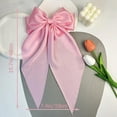 thumbnail image 2 of Olurrisa 3PC Large Hair Bows for WomenLarge Hair Barrettes Ribbon for Girls Giant Long Bow Hair Clips Ponytail Holder Silk Big Hair Clips Accessories for Women, 2 of 8