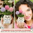 thumbnail image 6 of Gifts for Sister - Cute Christmas, Mothers Day, Birthday Gifts for Moms - Emotional Positive Support Crochet Flower Plush - Knitted Positive Tulip Flowers Crochet Doll, 6 of 7