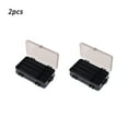 thumbnail image 2 of Wosthever 2 uds. Caja de señuelos de pesca con asa, caja de recolección de cebo, organizador de suministros, accesorio portátil, contenedor de Pescar Negro, 2 of 6