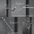thumbnail image 3 of Adjustable Shower Head Extension Arm with Locking Set Screw Solid Brass Matt Angle Height Adjustable Easy to Install G/ Universal Connector Compatible (Matt ), 3 of 8