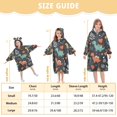 thumbnail image 4 of FORMRS Wearable Blanket Hoodie with Sleeves for Kids Cozy Flannel Sweatshirt, Cute Dinosaur, 4 of 7
