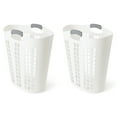 thumbnail image 1 of Gracious Living Easy Carry Flex Hamper, Laundry Basket w/Handles (2 Pack), 1 of 12