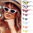 thumbnail image 2 of Lady moda ojo de gato Retro gafas de sol hombres transparente colorido gafas mujeres triángulo clásico al aire libre salvaje Unisex, 2 of 4