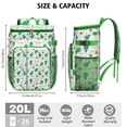 thumbnail image 4 of Cute Avocado and Fruit Pattern Cooler Backpack, Leakproof Lunch Bag with Kawaii Design for Summer, Work, and Road Trips, 4 of 6