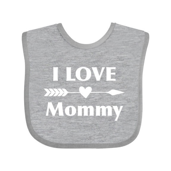 Inktastic I Love Mommy Boys or Girls Baby Bib