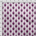 thumbnail image 4 of oneOone Georgette Viscose Purple Fabric Ikat Sewing Material Print Fabric By The Yard 42 Inch Wide, 4 of 5
