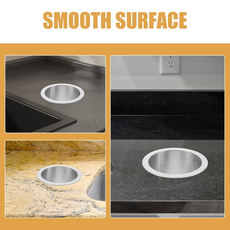 Construction Chute Stainless Steel Countertop Trash Chute Grommet ...