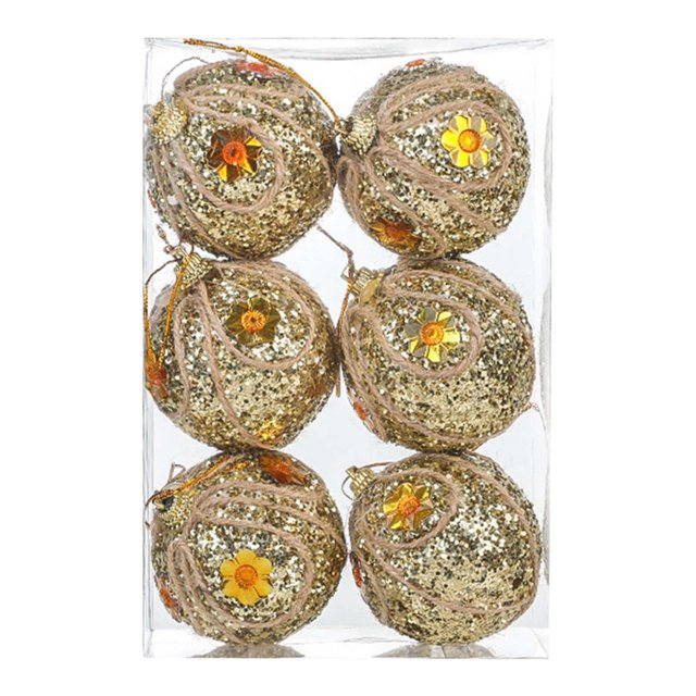 XWSHYW Decoraciones Navideñas Nuevo Arreglo Navideño para Decoración de Árbol de Navidad, Bola para Colgar En La Ventana o En La Puerta