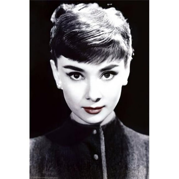Audrey Hepburn - Red Lips Poster Print - 24 x 36 in.