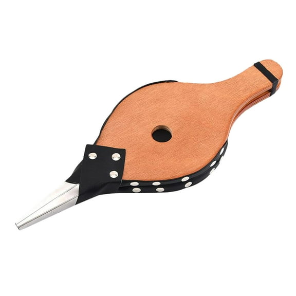 Wood Fireplace Bellows Classic Blower with Hanging Strap for Camping Cooking barbecue Chimney Pump Barbecue Fire Lighter