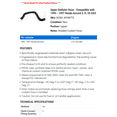 thumbnail image 2 of Upper Radiator Hose - Compatible with 1995 - 1997 Honda Accord 2.7L V6 GAS 1996, 2 of 2