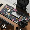 thumbnail image 2 of Long Mouse Pads for Desk,Pioneer Flower Floral Print Pattern Desk Mats on Top Of Desks, Desk Mouse Pad Extra Large with 3mm Non-Slip Base and Stitched Edge for Gaming,Office,Work,Home 35.4"x15.7", 2 of 6