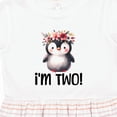 thumbnail image 4 of Inktastic 2nd Birthday Party Penguin 2 Year Old Girl Girls Toddler Dress, 4 of 5