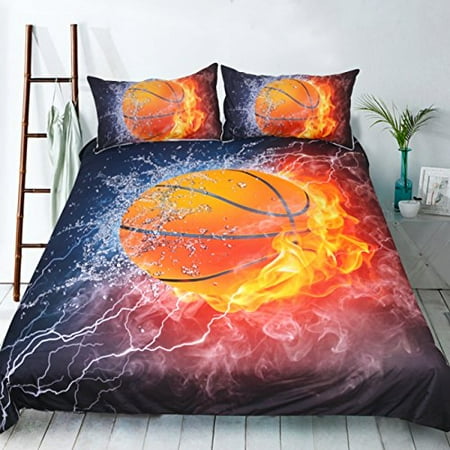 Ktlrr Basketball Print 3d Bedding Sets Twin Size For Kids
