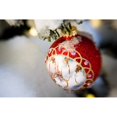 thumbnail image 2 of Close Up Of A Christmas Ornament Hanging On A Snowcovered Branch Outdoors During Winter Poster Print, 2 of 4