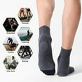 thumbnail image 6 of (5pc)MSJUHEG Compression Socks Men,Ankle Socks for Women,Yoga Socks,Running Socks,No Show Socks Womens,Men's Basketball Socks Solid Color Short Socks 5pc Black One Size, 6 of 8