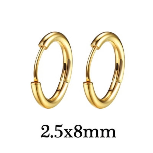 Pendientes de personalidad, pendientes de moda, pendientes pequeños de joyería de acero inoxidable para hombre, ideales para hombres y mujeres.