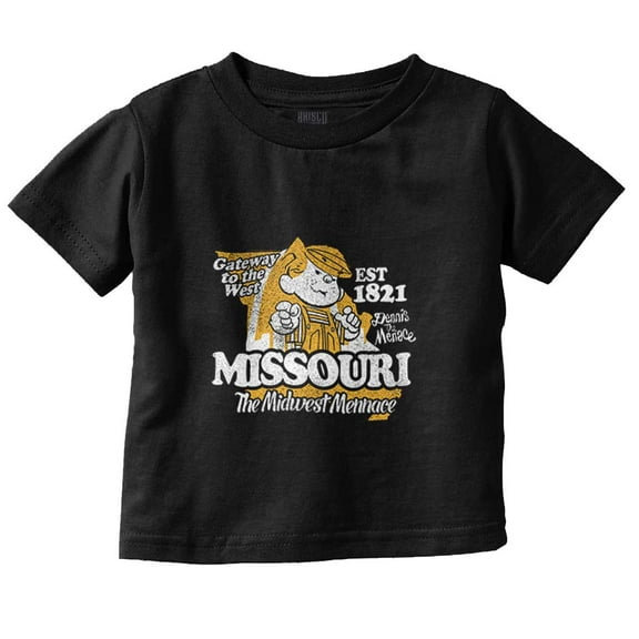 Dennis The Menace Missouri State Toddler Boy Girl T Shirt Infant Toddler Brisco Brands 6M