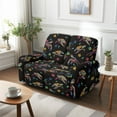 thumbnail image 7 of TSOVTHRID Sea Turtle Plumeria Floral Print Loveseat Recliner Covers Soft Reclining Loveseat Slipcover 6-Piece Stretch Polyester Recliner Cover for 2 Seat Sofa Couch, 7 of 7
