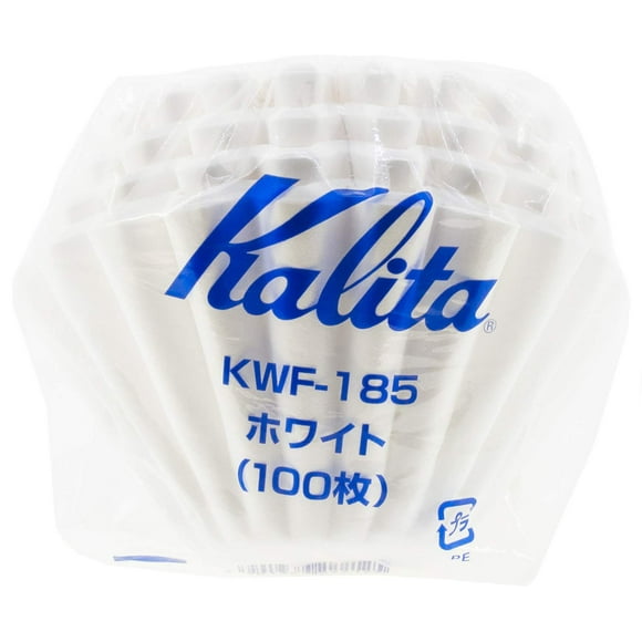 Filtros de café Kalita Wave 185, tamaño 100 unidades, color blanco japonés