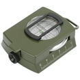 thumbnail image 6 of BIMZUC Multifunctional Foldable Compass, Aluminium Alloy Luminous Navigation Tool with Coordinate Ruler and Amplifier for Hiking Backpacking, Army Green, 6 of 9