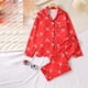 thumbnail image 1 of Pijamas con estampado navideño de otoño e invierno para hombre y mujer, 1 of 3