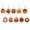 Style_ B, variant on 10Pcs Christmas DIY Diamond Painting Pendant Kit 2D Flat Gem Art Craft Hanging Loop Set for Christmas Tree Branch and Family Gathering Setup