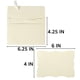 thumbnail image 2 of Paquete de 100 sobres color crema de 11 x 16 cm con tarjetas de 10 x 15 cm, color crema, 2 of 6