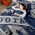 thumbnail image 4 of jejeloiu Rugby Game Gaming 7-Piece Twin Bedding Sets,Kids Football Sport Bedding Comforter Set For Teens Reversible, 4 of 8