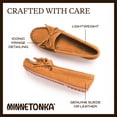 thumbnail image 6 of Minnetonka Women's Kilty Suede Hardsole Moccasin, Red, 8.5 M US, 6 of 7
