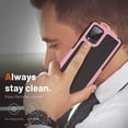 thumbnail image 5 of Nalacover Samsung Galaxy A12 5G Case, Heavy Duty 3 in 1 Rugged Shockproof Rugged Silicone Hybrid Hard PC Soft TPU Bumper Camera Raised Drop Protective Girls Women Boy Men Phone Covers, Pink, 5 of 8