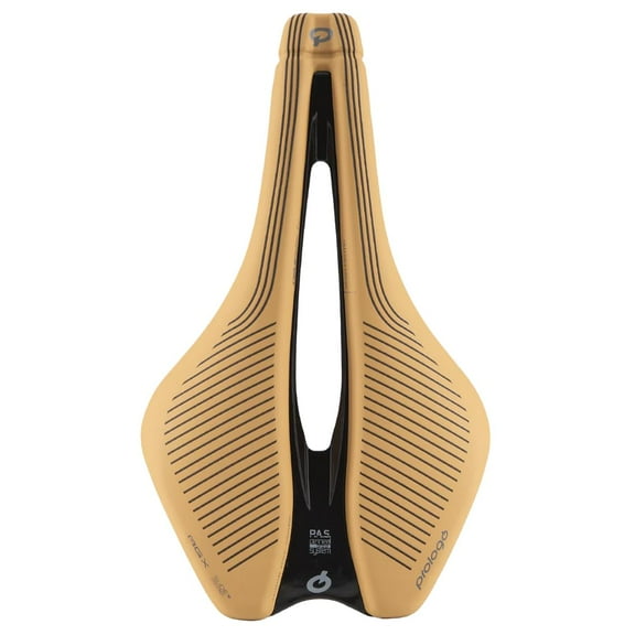 Prologo Dimension AGX PAS Slide Control Saddle, Tirox Alloy Rail, 245x143mm 245x143mm Light Bro