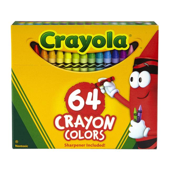 Crayola BIN64-3 Regular Size Crayon - 64 Per Pack - Box of 3