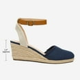 thumbnail image 5 of BURUDANI Women's Ankle Strap Closed Toe Espadrille Wedge Heels Sandals, 5 of 5