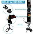 thumbnail image 4 of ID Badge Holder with Breakaway Lanyard, Retractable Badge Reel Clip, Lanyards for Hard Vertical ID Card Holders for Office, School, Teachers, - Rainbow Daisy, 4 of 6