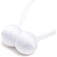 thumbnail image 4 of Magnetic Curtain Tie Back Holdbacks for Blackout and Draperies - Set of 2, White, 4 of 10