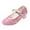 Pink, variant on Esaierr Kids Girls Flower Little Big Girls Dress Shoes Wedding Party Heel Mary Jane Princess Shoes Flats for Kid Toddler (Little/Big Kid)