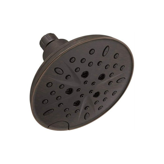 Delta 5-Spray 1.75 GPM 6 in. Wall Mount Fixed Shower Head in Venetian Bronze
