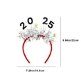 thumbnail image 3 of NSESSHome Happy New Year Headbands for Women Men, Silver Glitter Sparkles Headwear 2025 New Year Headband Hair Hoops Accessories for Christmas New Year Eve Party Supplies, 3 of 6