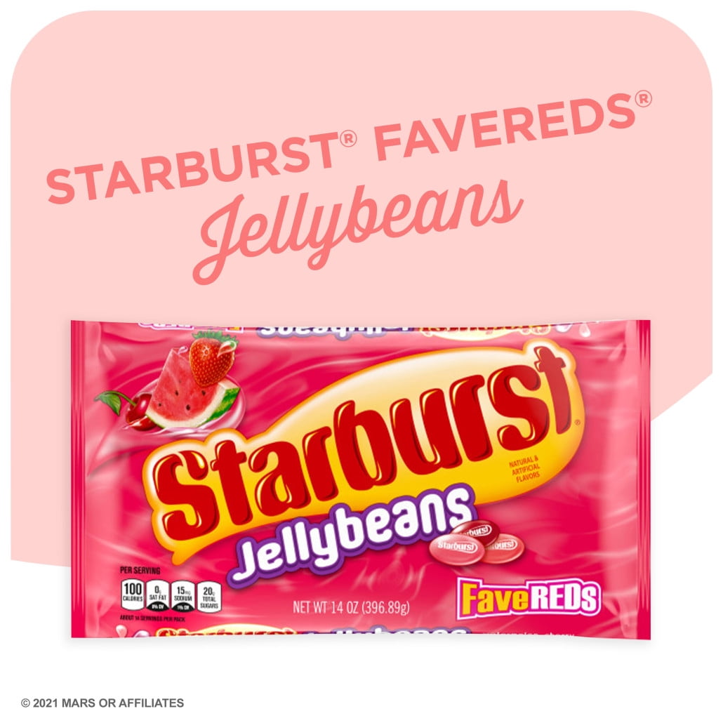STARBURST FaveREDS Jelly Beans Fruity Easter Candy, 14 oz. Walmart