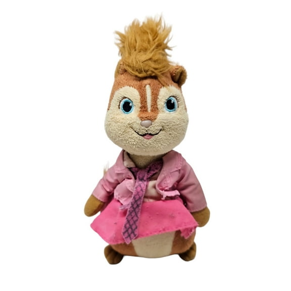 TY Beanie Baby - BRITTANY the Chipette Regular Size 7" Plush (Alvin & the Chipmunks) (Bonus 1 Random TY Eraser & 1 Zipper Bracelet)(No Ty Hang Tag)